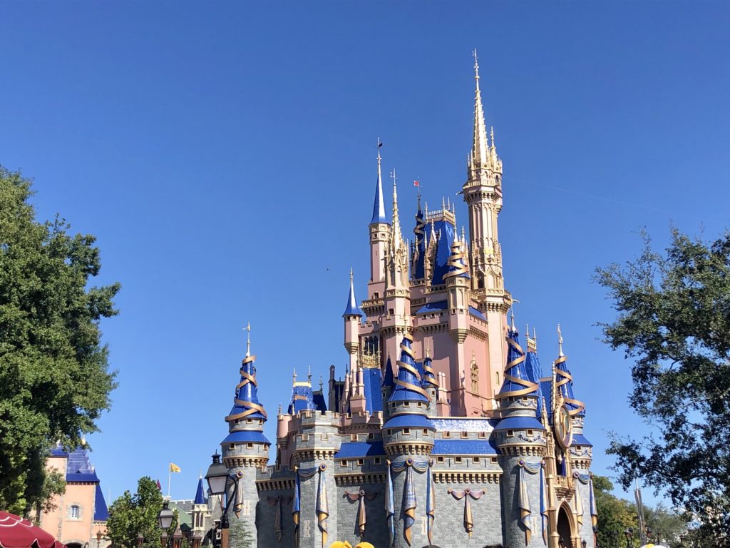 WDW trip report Cinderella Castle side view