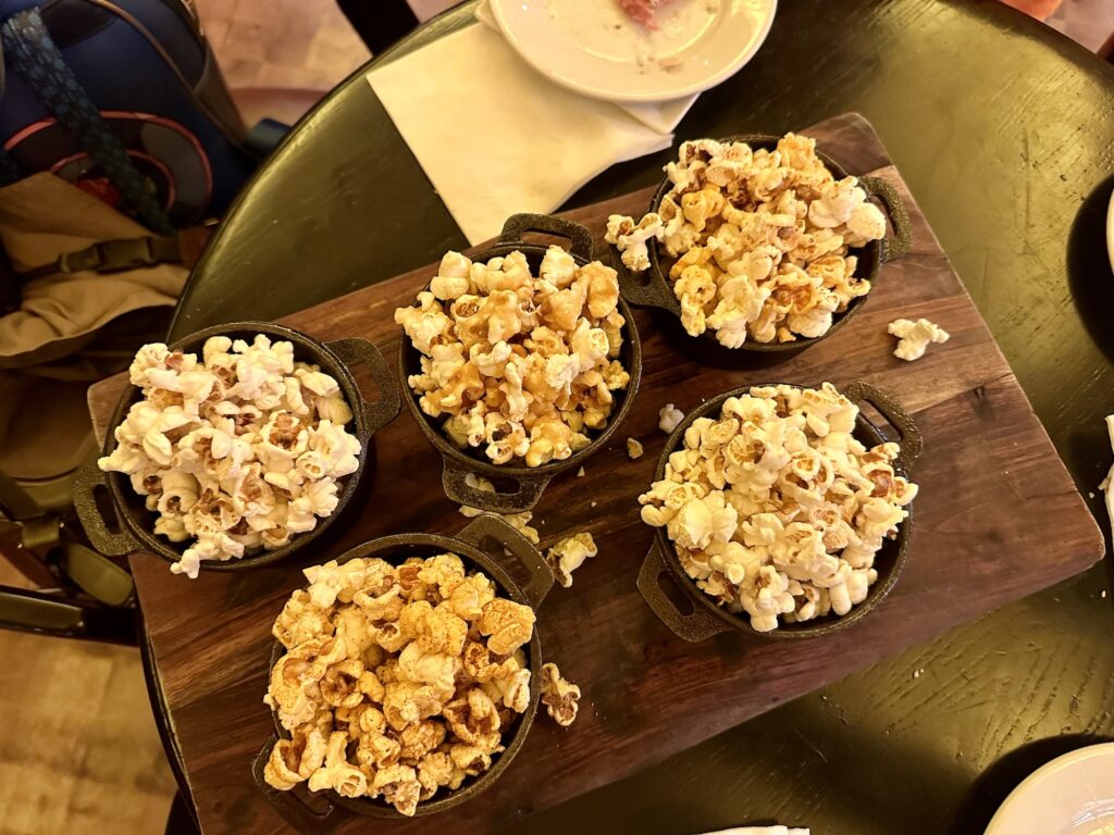 Territory Lounge at Wilderness Lodge - popcorn sampler