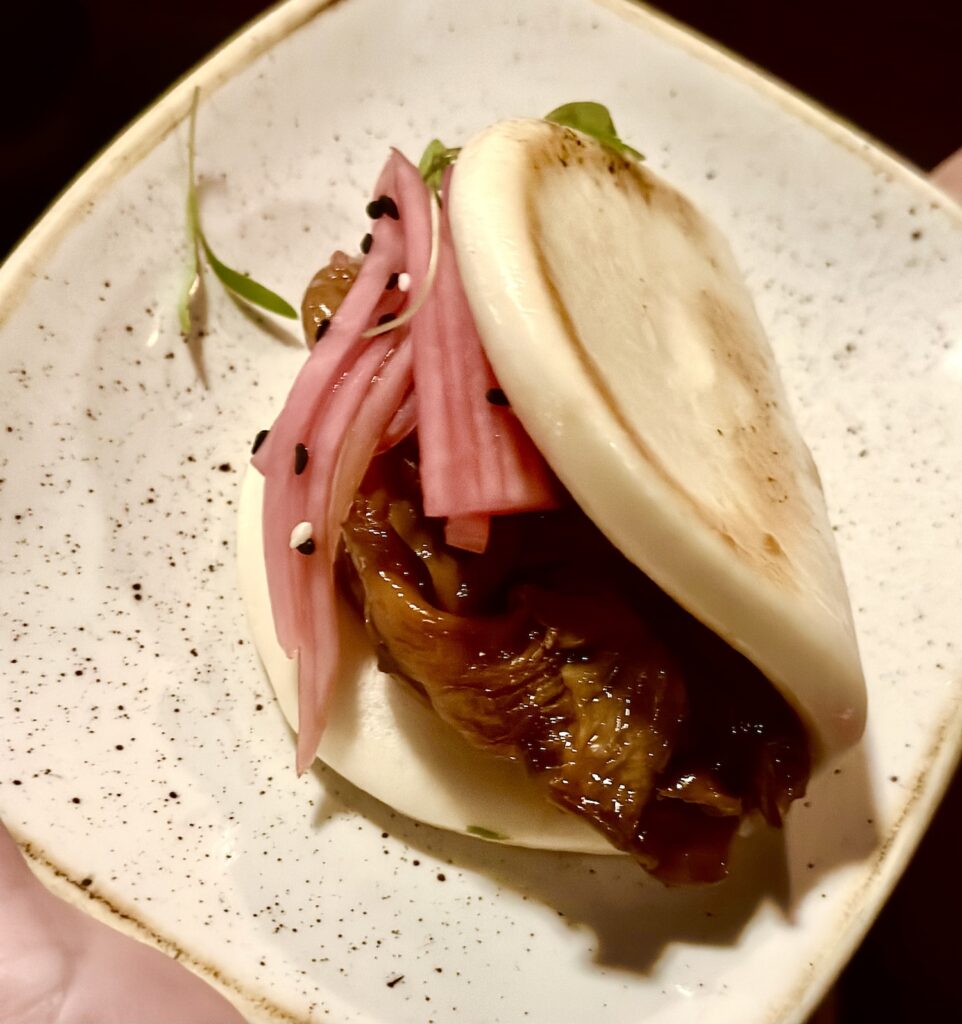 WDW food reviews - mushroom bao from Nomad Lounge