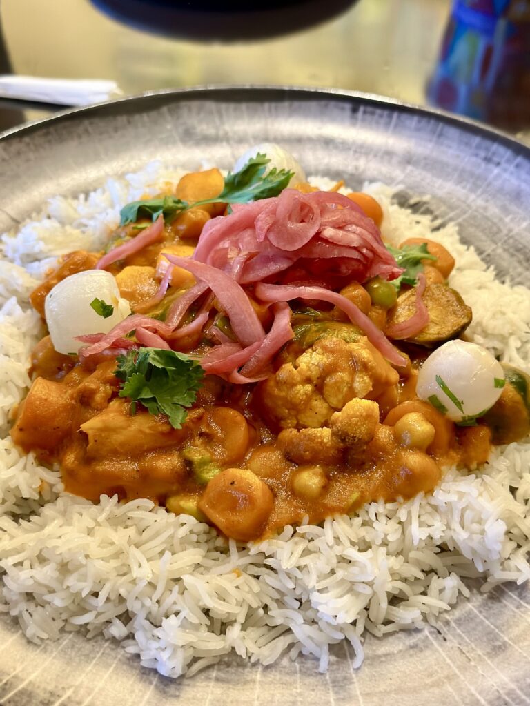 WDW food reviews - vegetable curry from Sanaa