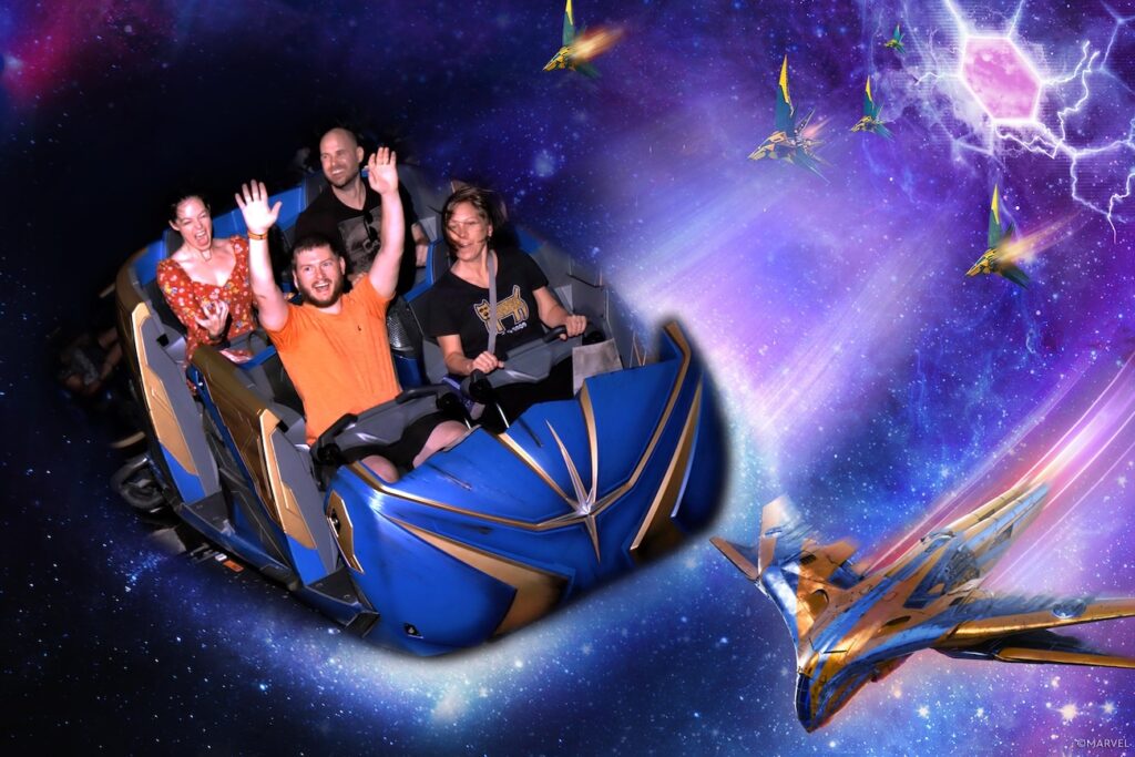 Cosmic Rewind on ride photo, Epcot