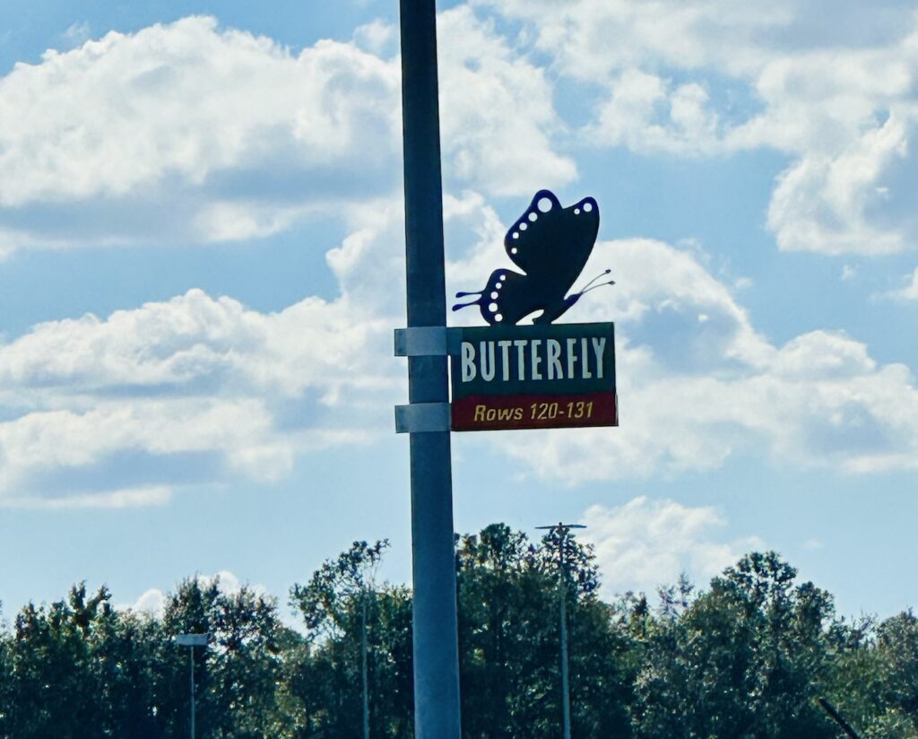 Disney's Animal Kingdom parking lot sign