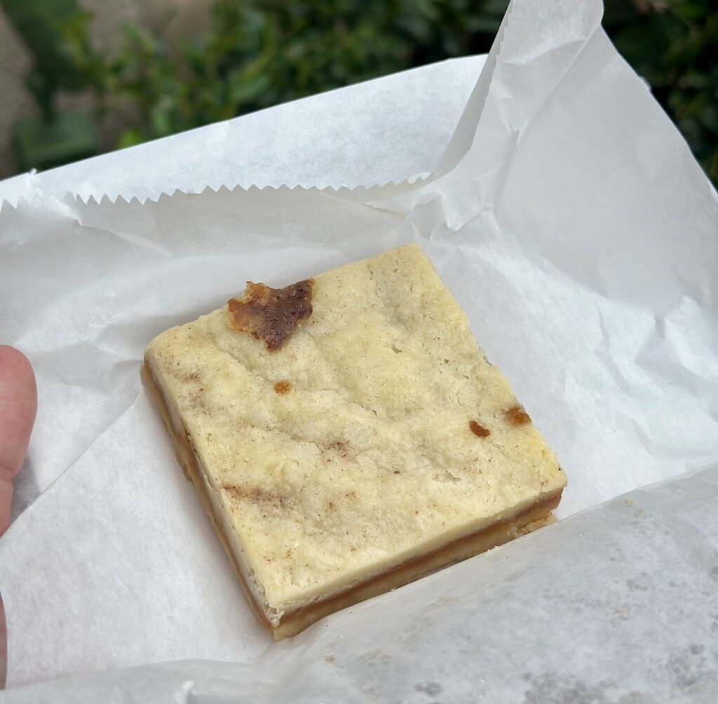 Karamel Kuche caramel butter bar from the Germany Pavilion in Epcot's World Showcase