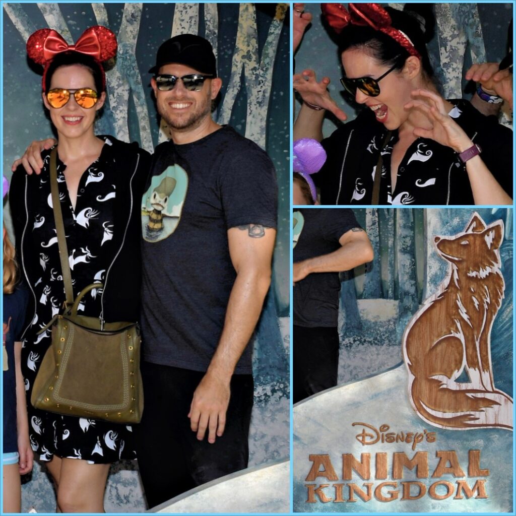 Disney's Animal Kingdom winter photo op