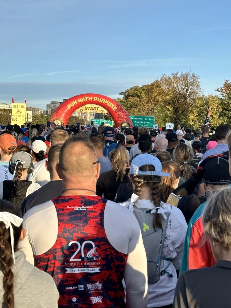 Marine Corps Marathon 2024 start line