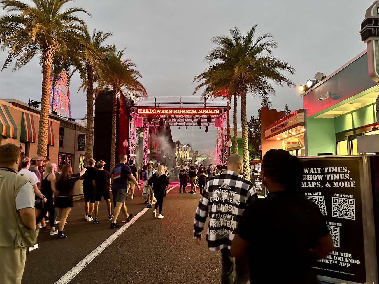 Universal Studios Florida Halloween Horror Nights entrance sign