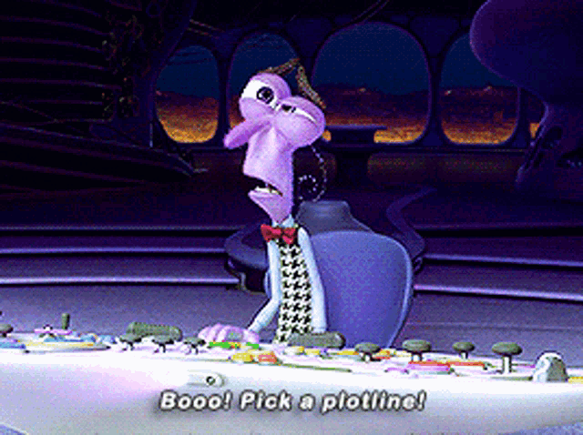 Inside Out fear boo pick a plotline