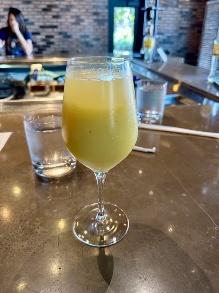 Wine Bar George pineapple Dole Whip mimosa